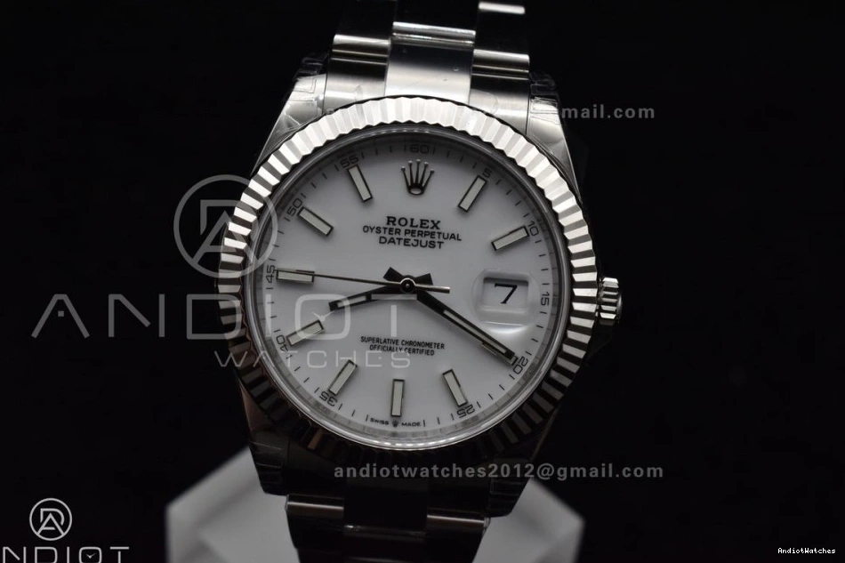 White SS VS 623 VSF 41 Oyster Dial 904L Resilient Best DateJust 126334 1:1 Bracelet Edition On 0803